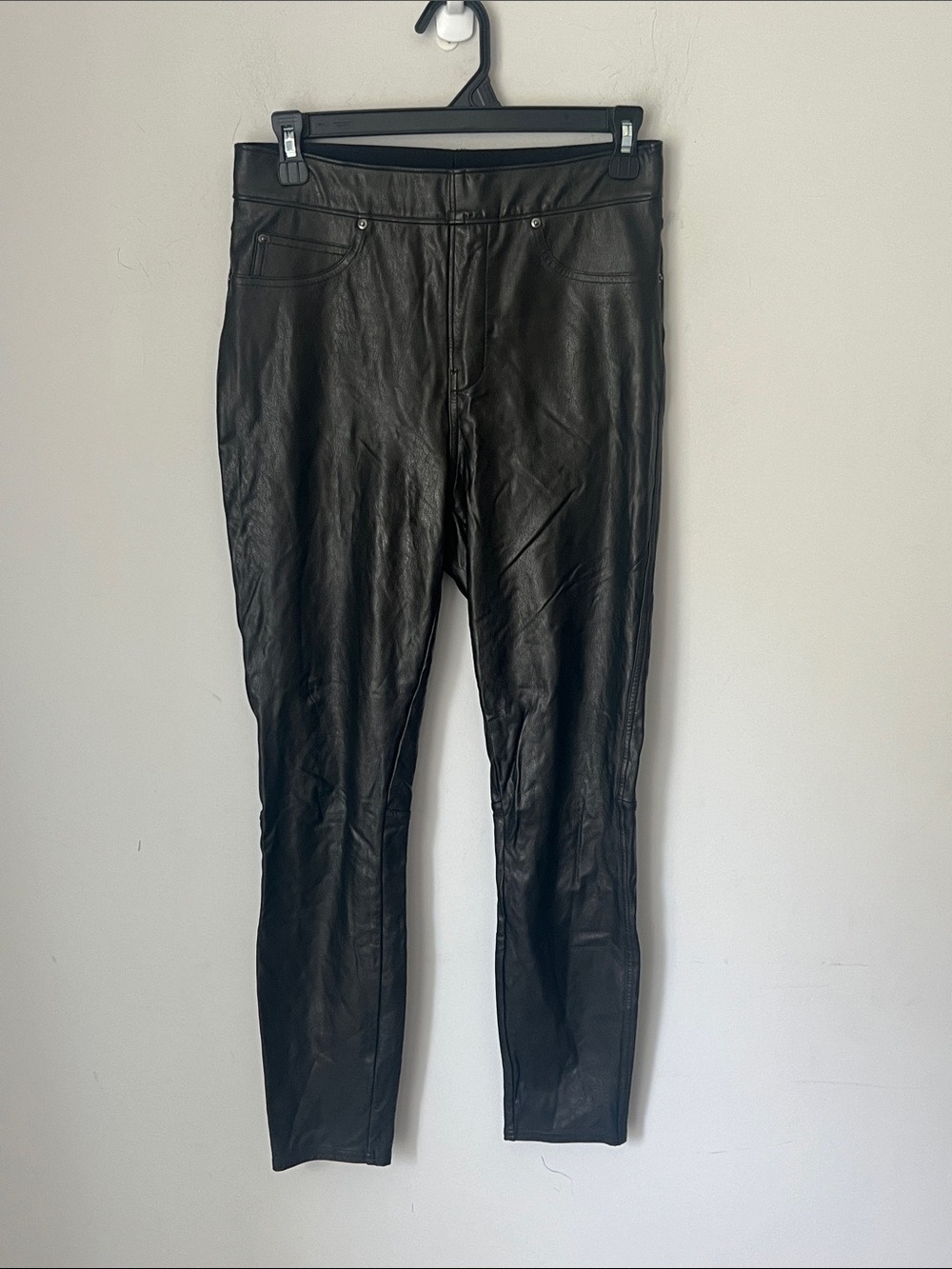 Spanx Faux Jeans Black Womens Leggings, size Small ^
